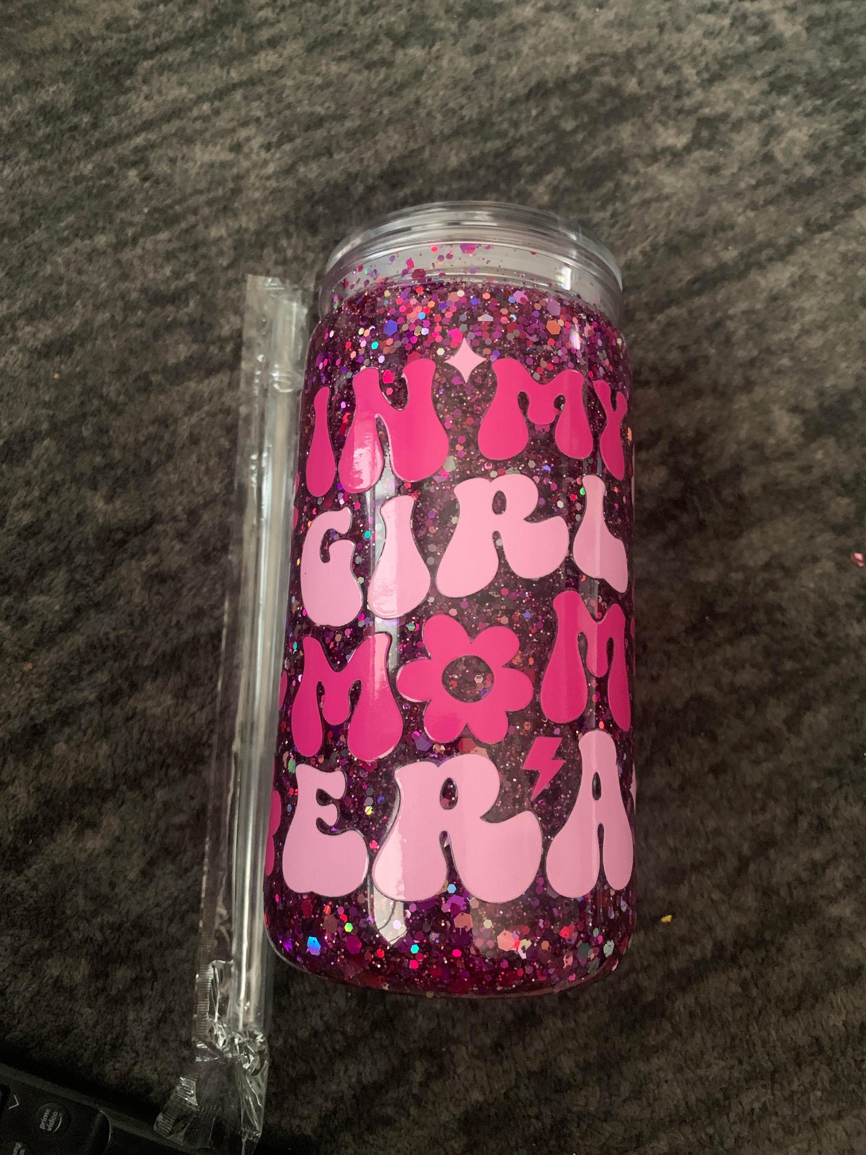 In My Girl Mom Era Snowglobe Tumbler 16oz
