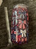 Fourth of July Snowglobe Tumbler 16oz